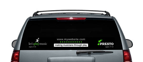 Customizable Car Decal - Bottom of Window